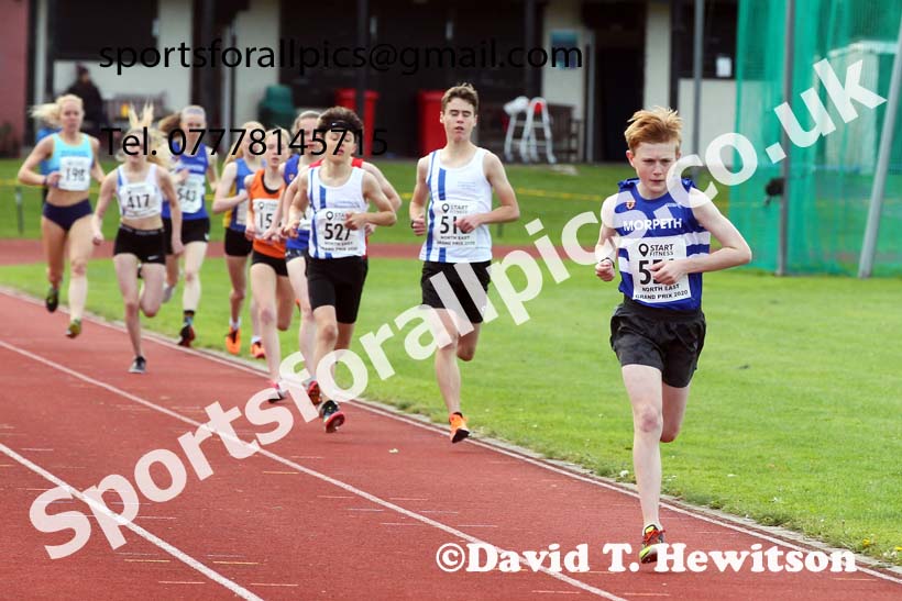 3000 metres, NECAA Open Meeting, Morpeth, Sunday, September 27th. David T. Hewitson/Sports for All Pics